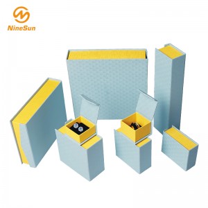 青、黄色のギフトボックス - ジュエリーボックス、特別な結婚式のギフトボックス